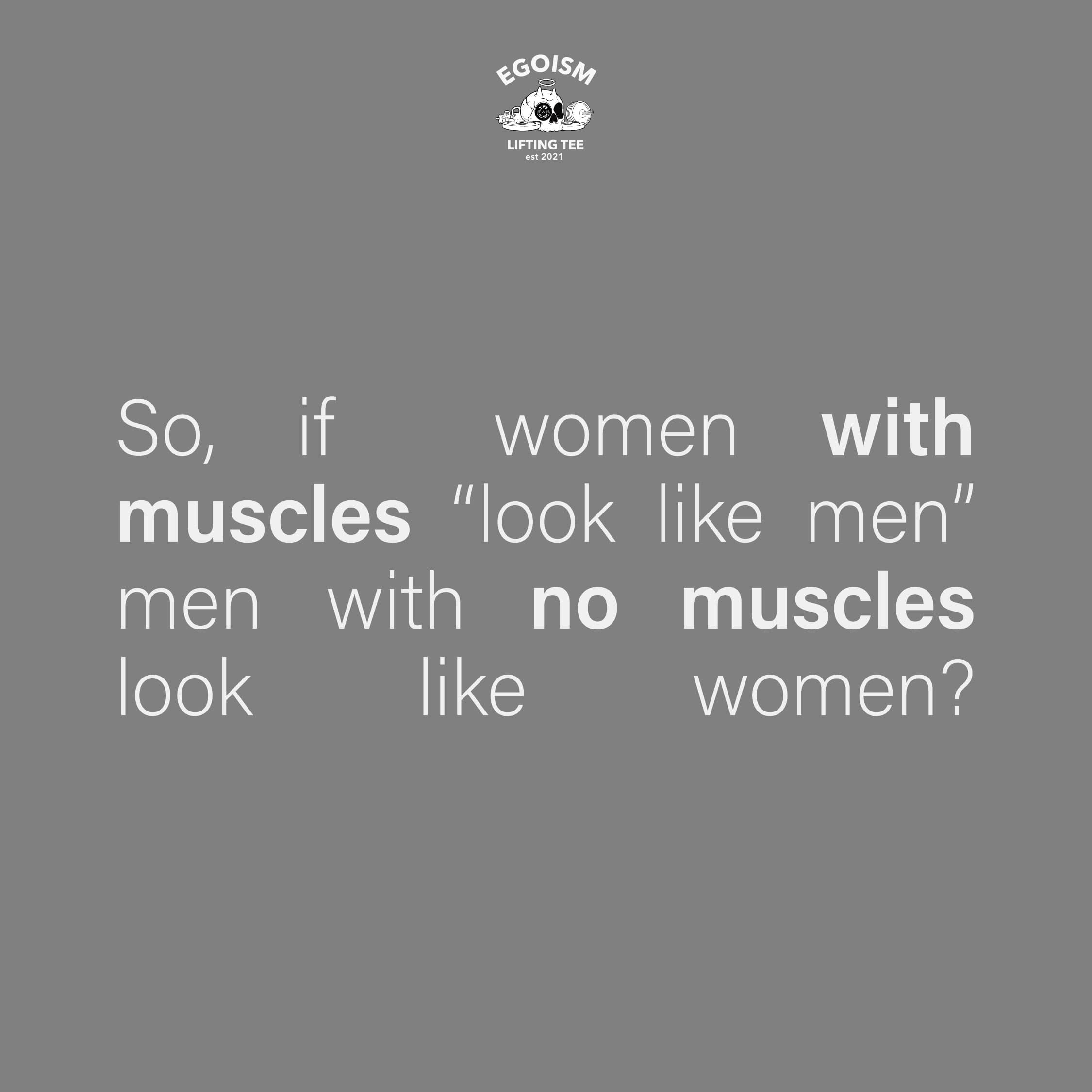 Women with muscle tshirt 38